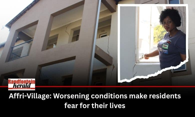Five residents spoke out about their fears that their block in the Affri-Village Mega City Project could collapse, calling for relocation to a safer environment.