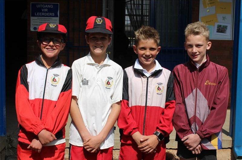 Laerskool Rapportryer se o.9- en o.10-krieketspanne vier hul prestasies nadat sewe spelers in die Gauteng-Wes Krieketspan opgeneem is.