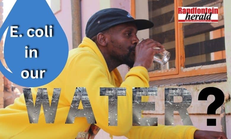 As residents in Bekkersdal fear their drinking water may be contaminated, environmentalist Mariette Liefferink reports that, due to mismanagement at the wastewater treatment works, it is reasonable to believe the water contains E. coli and faecal coliforms.