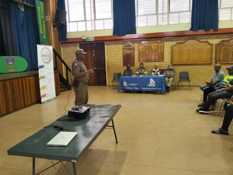 The Gauteng Department of Community Safety raised awareness in Westonaria, addressing road safety, unroadworthy vehicles, and serious concerns in the learner transport industry.