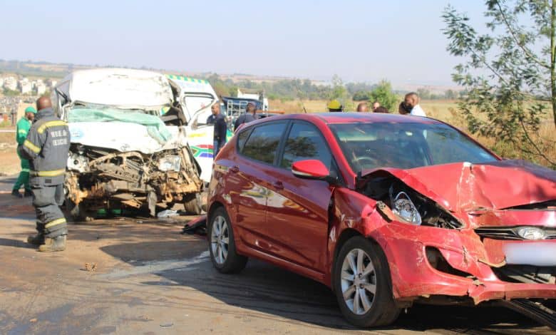 Northway Road is now open after a morning collision, but motorists are urged to drive carefully due to an oil spill.