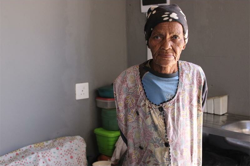 Toekomsrus resident Martha Pietersen (73) finds hope after her family home is rebuilt following a devastating fire.