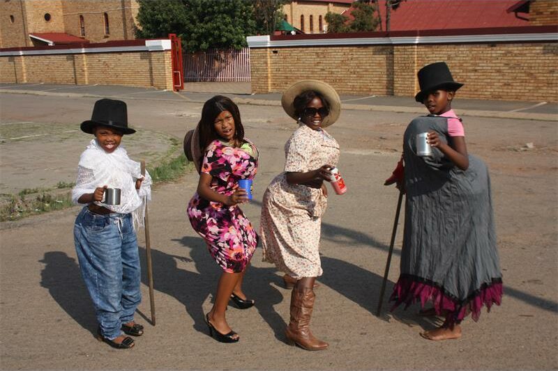 Mohlakeng youth dress in their mothers’ clothing to celebrate a 17th-century historical figure on Guy Fawkes Day.