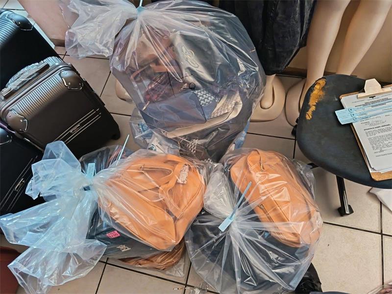 Police and partners bust nearly R600 000 in counterfeit goods across Randfontein and Johannesburg.