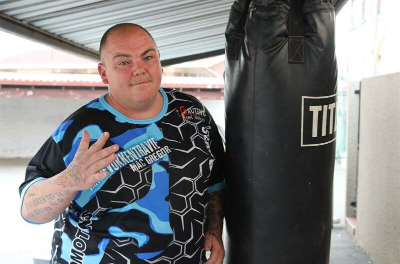 Travis MacGregor is training hard for his upcoming slap fight on February 28.