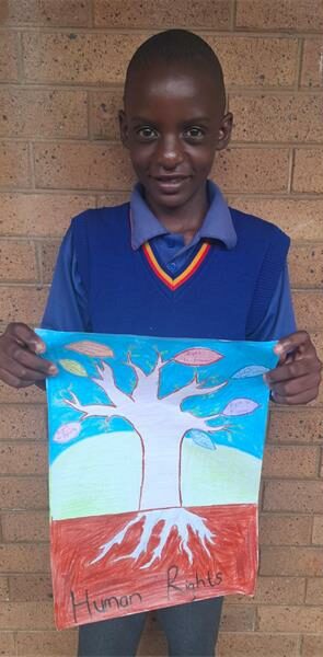 LSEN learners at Westgold used colourful artwork to share powerful messages about dignity, equality, and every child’s right to be heard.