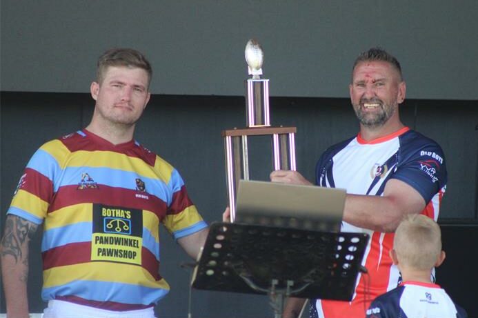 Rugby rivalry took centre stage as Riebeeckrand’s Young Guns edged Jan Viljoen 12–11, while the Old Boys from both schools battled to an 8–8 draw.