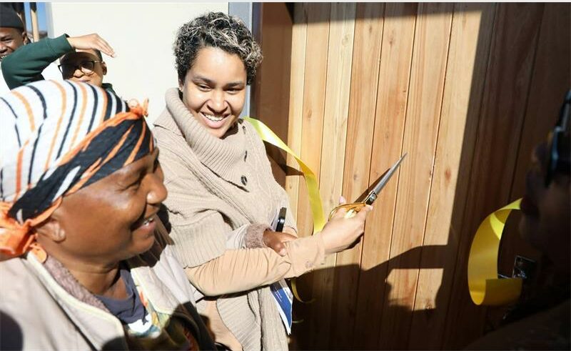 Fifty families in Westonaria are celebrating new beginnings after receiving homes, as government continues its efforts to reduce the housing backlog.