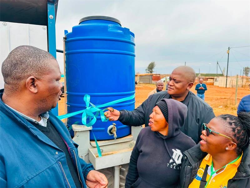 Key water and sanitation infrastructure were handed over by government aimed at improving basic services for residents.
