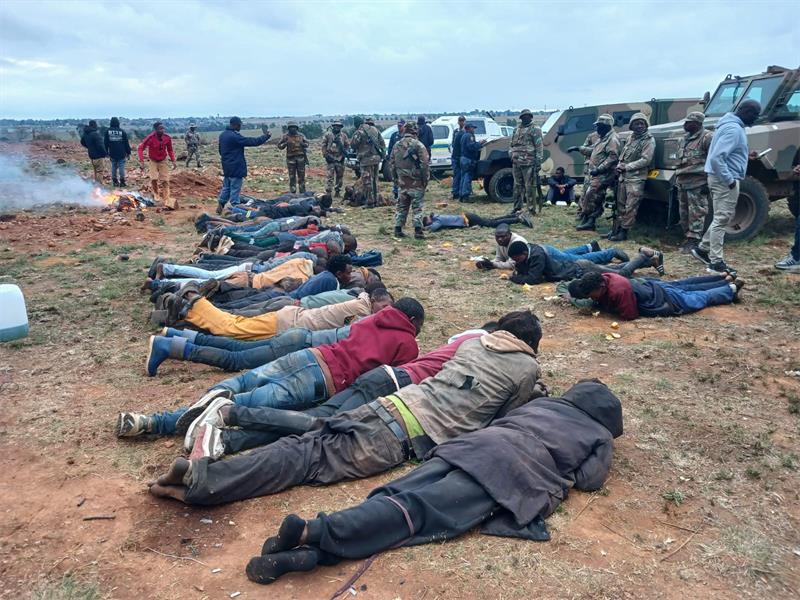 Thirty were arrested with dozens of generators, jackhammers and other illegal mining equipment recovered during Operation Prosper's crackdown in Mohlakeng over the weekend.