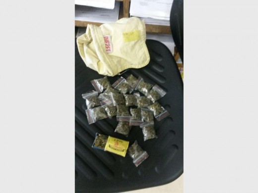 POLICE confiscated this dagga with a street value of R430 from two suspects aged 16 and 18 years old. Photograph: Norkem Park SAPS