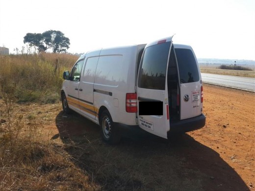 The recovered VW Caddy was booked in at Welbekend Police Station. Photograph: EMPD