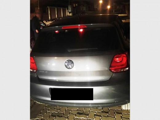 THE VW Polo recovered in Tembisa. Photograph: EMPD