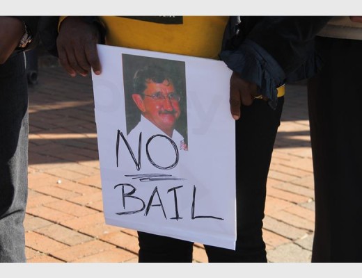This photograph was taken during a previous court appearance.