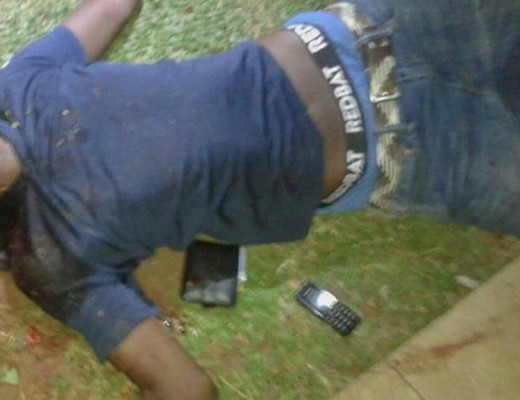 One of the robbers killed in Glen Marais. Photograph: Facebook