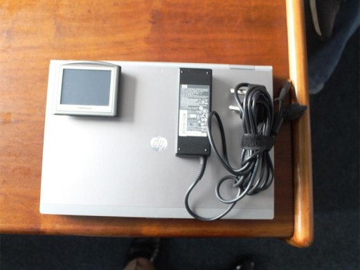 THE GPS and laptop that were recovered. Photograph: EMPD