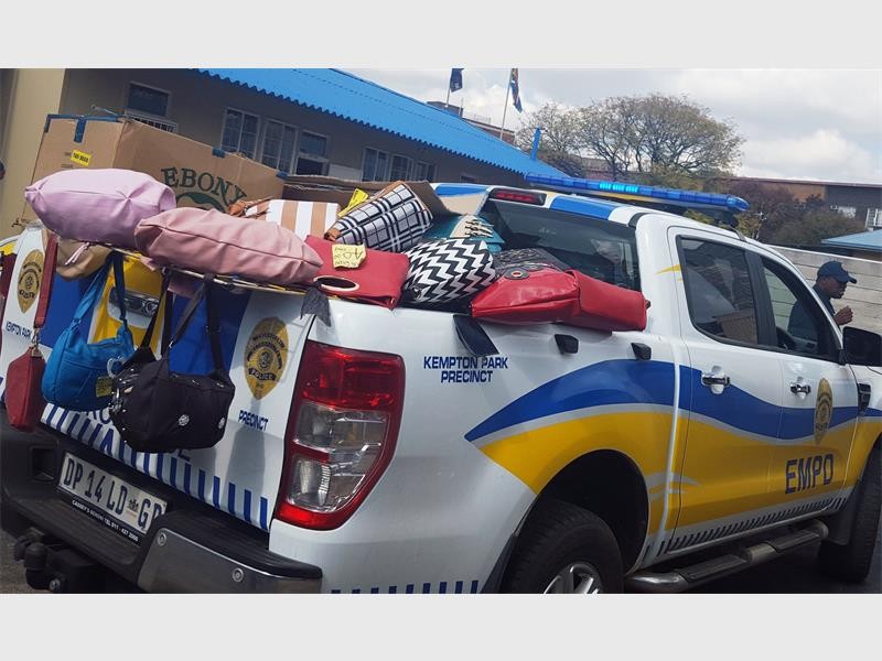 EMPD remove goods from illegal hawkers.