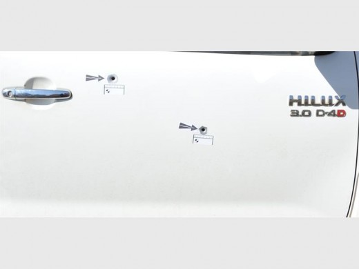 THE bullet holes in the father's bakkie.