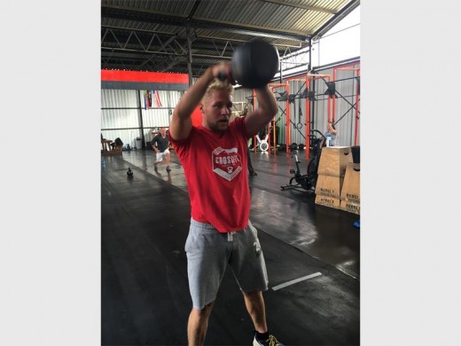 MARTIN van Staden during one of the local training sessions.