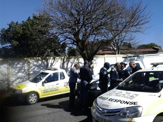 POLICE and Super Cops arrested four suspects for house robbery. (Photograph: Super Cops)