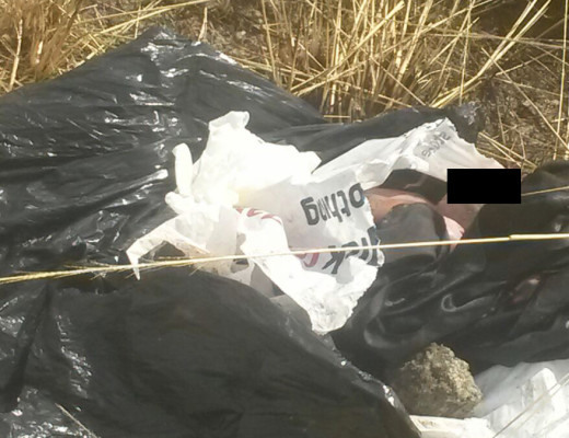 The body of the baby found in Chloorkop. Photograph: Norkem Park SAPS