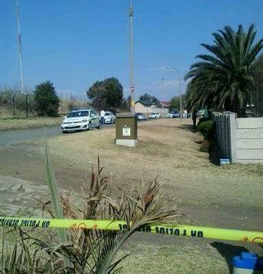 The crime scene in Esher Park. Photograph: Facebook