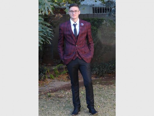 IVAN Steyn (18) before his matric farewell.