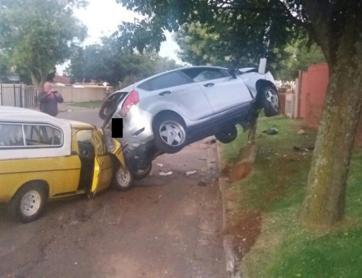 THE two passengers from the Ford were lucky to escape with only minor injuries. Photograph: Ona Ndala, Gauteng 911