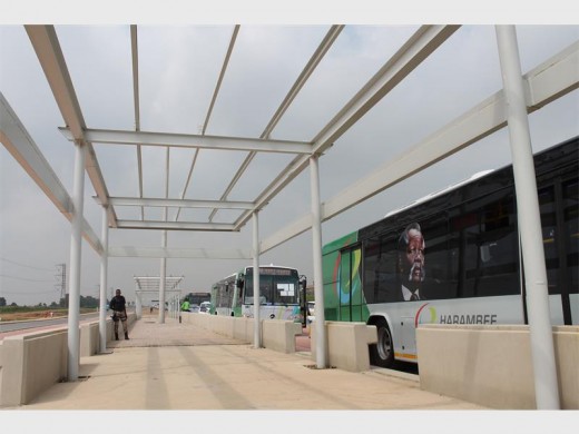 SO far, the city has invested about R800-million into this project. This is one of the bus stations along Andrew Mapheto Drive in Tembisa.
