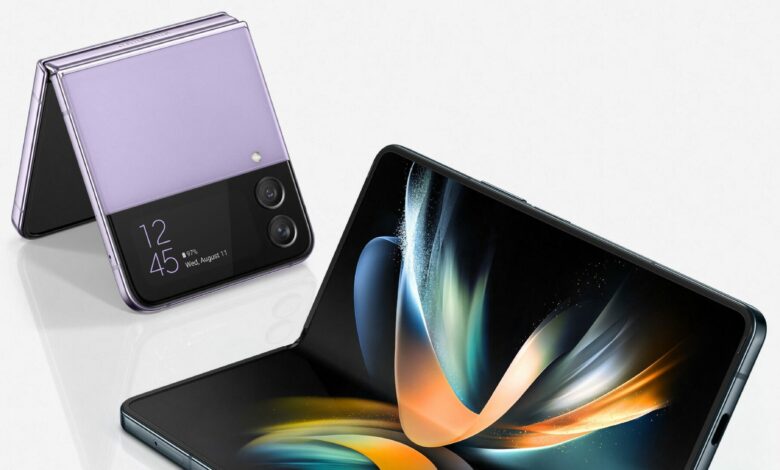 galaxy z flip4, z fold4 combo