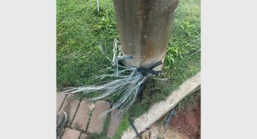 File image of a stolen cable. Photo supplied.