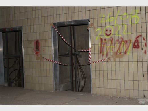 Elevators at the Kempton Park Hospital. Photo: Kamogelo Magolo.