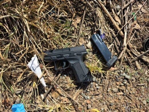 One of the three firearms recovered during a foiled robbery in Glen Marais on June 11, 2025