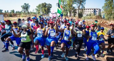 Participants in action during the 2024 Thembisa Mile and 10km Race.