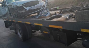 Emergency services confirmed that two occupants sustained fatal injuries and were declared dead at the scene.