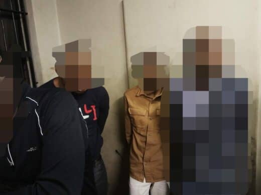 The EMPD's Northern Region Task Team, together with Kempton Park Precinct officers and Gauteng Traffic Wardens, arrested five suspects on August 27, for their alleged involvement in a hijacking, kidnapping, and possession of an unlicensed firearm. Photo: EMPD.