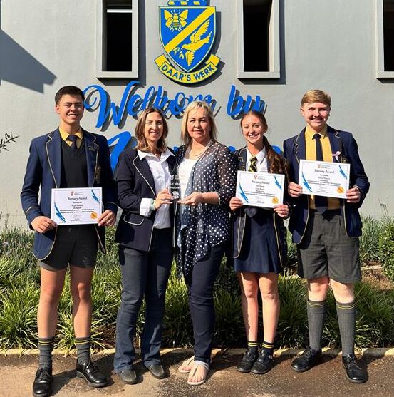 The Department of Water and Sanitation’s 2025 education awards after presenting a powerful paper on how communities can fight climate change.