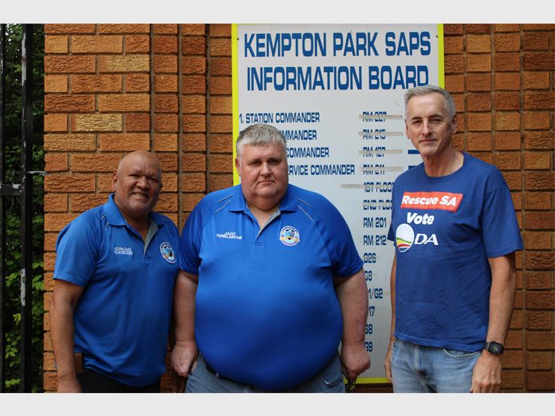 Kempton Park SAPS ensures the comm unity and DA that the resources at the station is capable to provide service delivery.