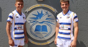 Keagan van der Nest and Nathan de Beer, who have been selected to represent South Africa on an international rugby tour to Italy.