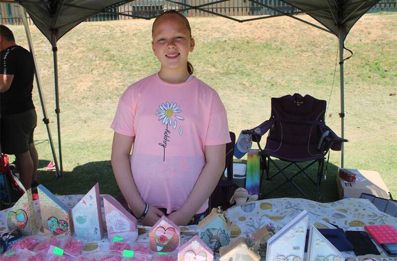 Children brought their businesses to the market to make profit and learn.