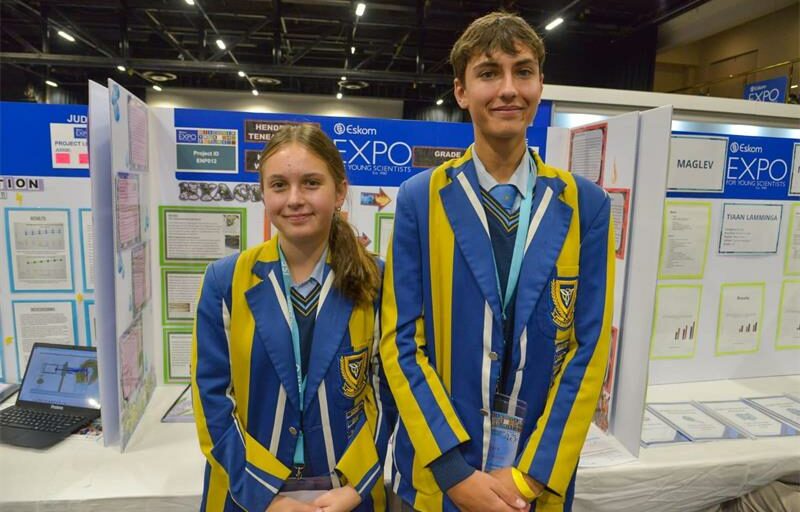 The Grade 10 learners at Hoërskool Waterkloof earned a silver medal in the Renewable Energy category.