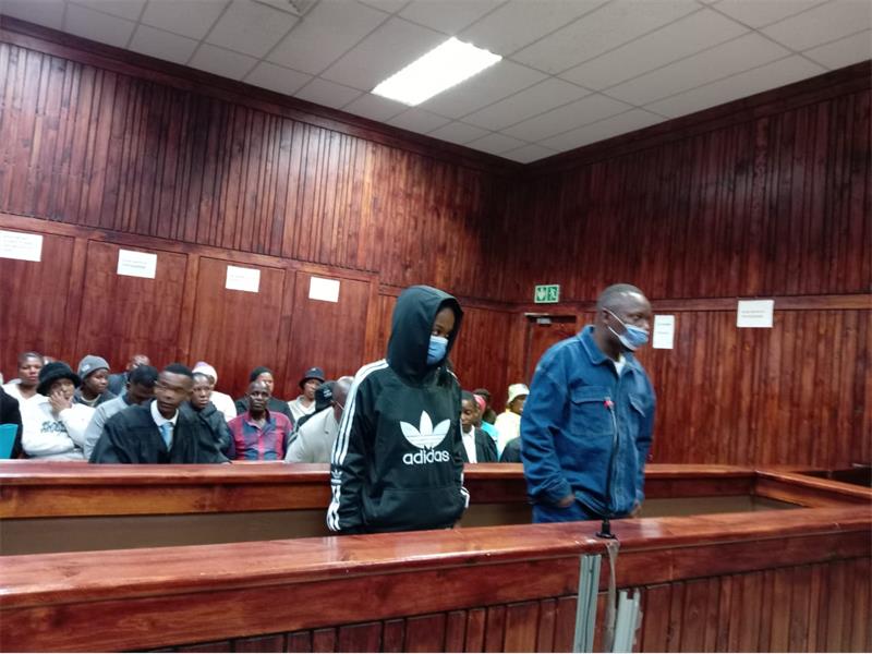 Hope Shongwe and Benjamin Maditsi appear before the magistrate where they face two counts of murder.