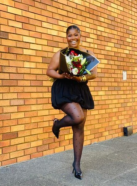 Journalist and occupational health and safety graduate Mphoentle Naledi Maisa.