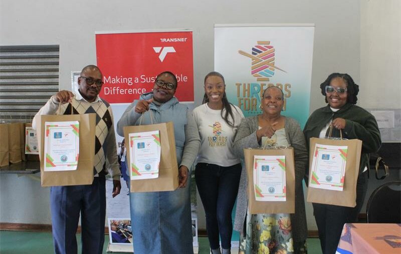 Foundation donates school uniform to 50 deserving learners in Tshepisa Primary School.