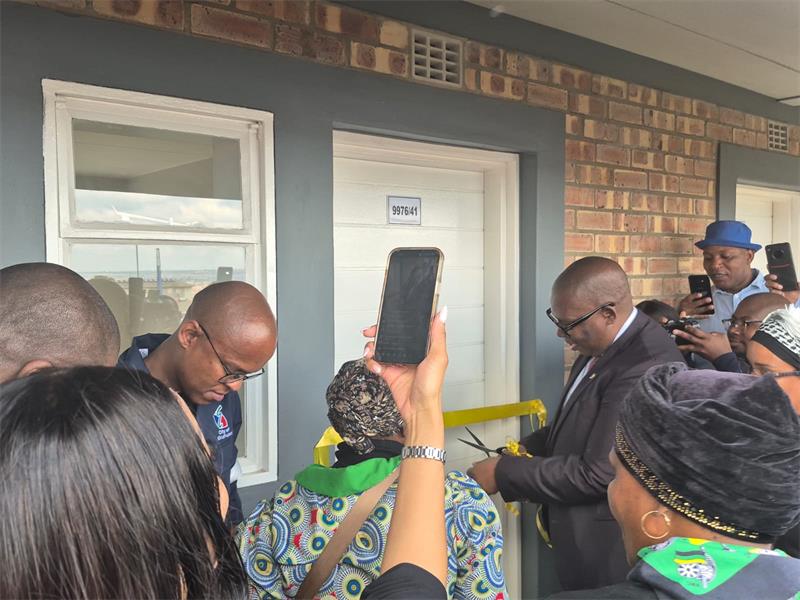 Long-awaited housing relief as 140 families receive homes at the Clayville Mega Project, with more developments planned to address the backlog.