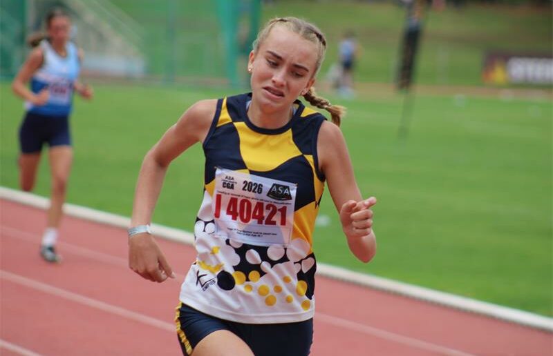 She was second in the U16 girls' 400m and 1500m steeplechase.