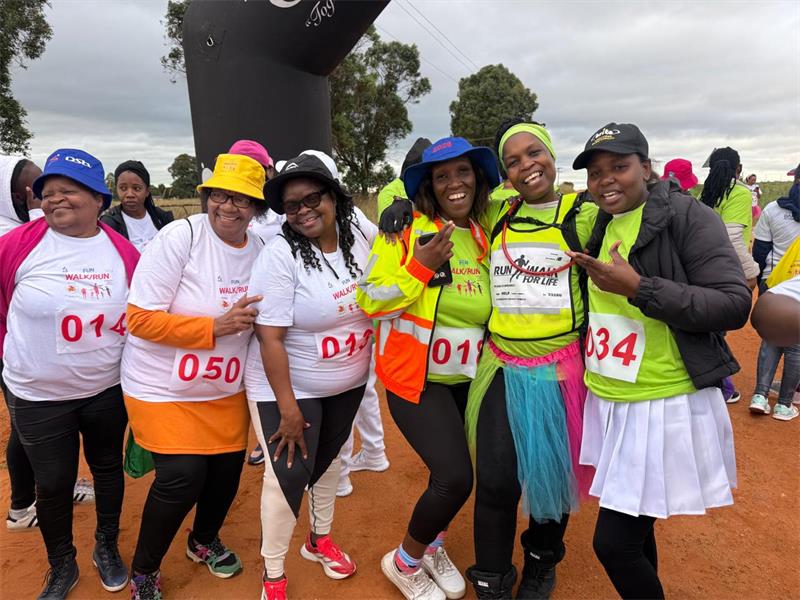 Kempton Park resident, Phindi Cindi hosted a run to raise funds.