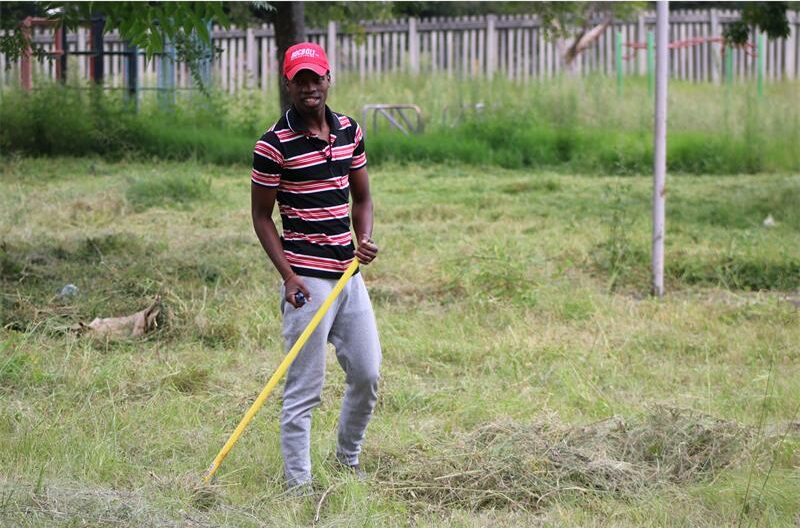 Volunteers tackled litter, overgrown grass and illegal dumping during a community clean-up in Birchleigh.