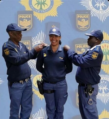 Officer promoted during Flying Squad parade