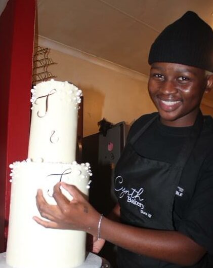 His first baking attempt at the age of 13, a blueberry easy-mix cake, came out undercooked with a burnt top, but it sparked a lasting interest in the craft.